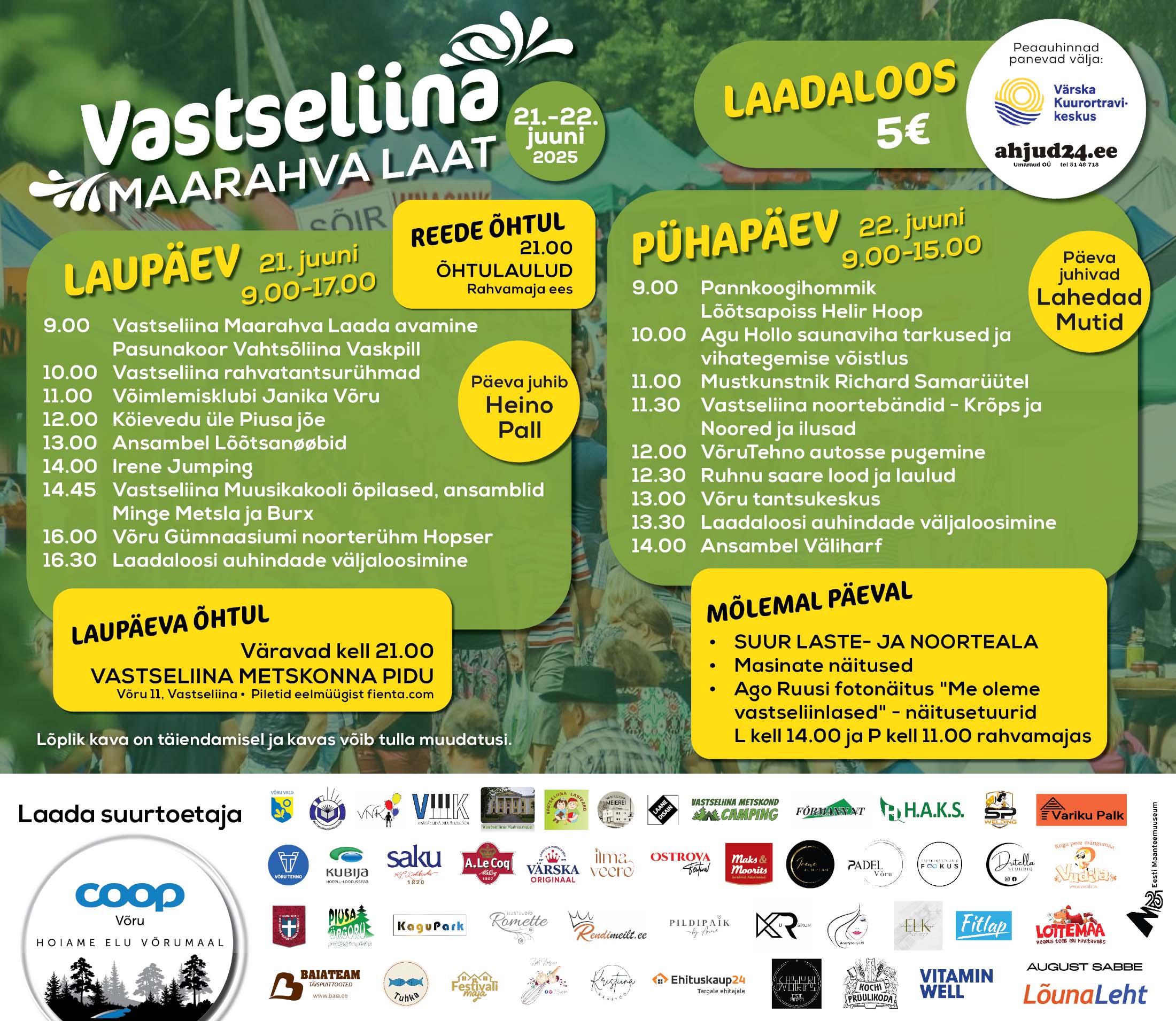 Vastseliina Maarahva laada kultuurikava