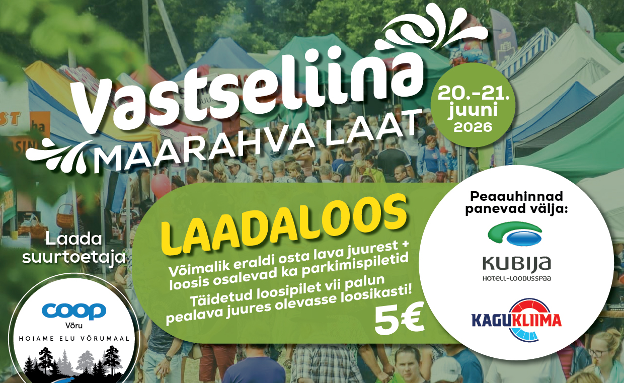 Vastseliina Maarahva Laada parkimispiletite loos