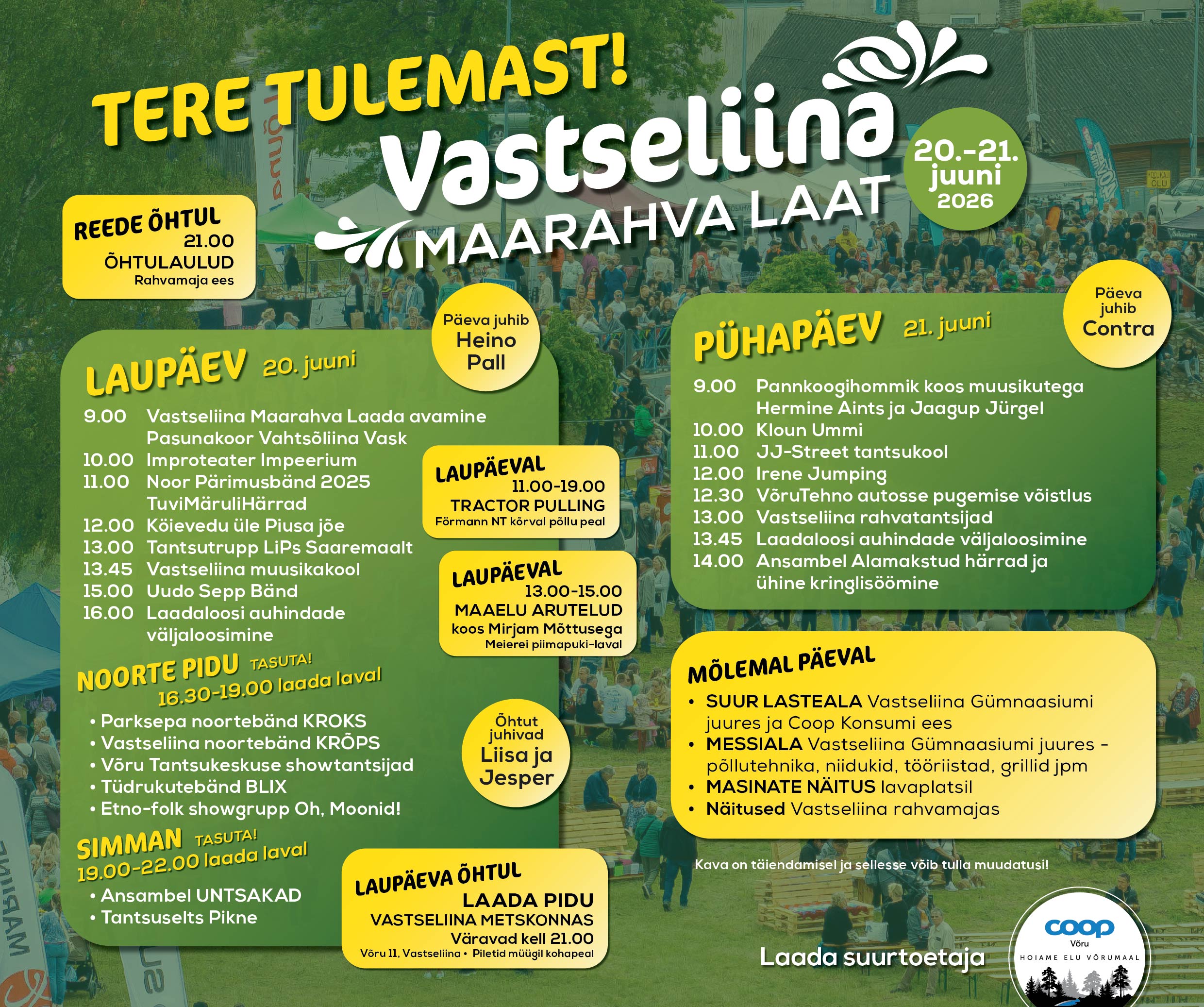 Vastseliina Maarahva Laada esinejad